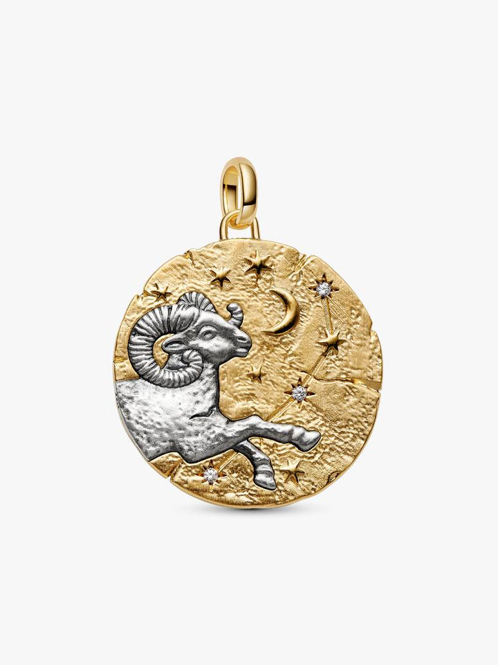 Charm Pandora - Medallion XL Ariete "Acta Non Verba"