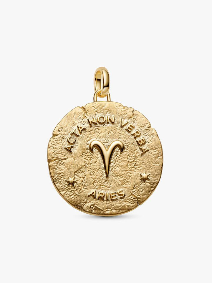 Charm Pandora - Medallion XL Ariete "Acta Non Verba"