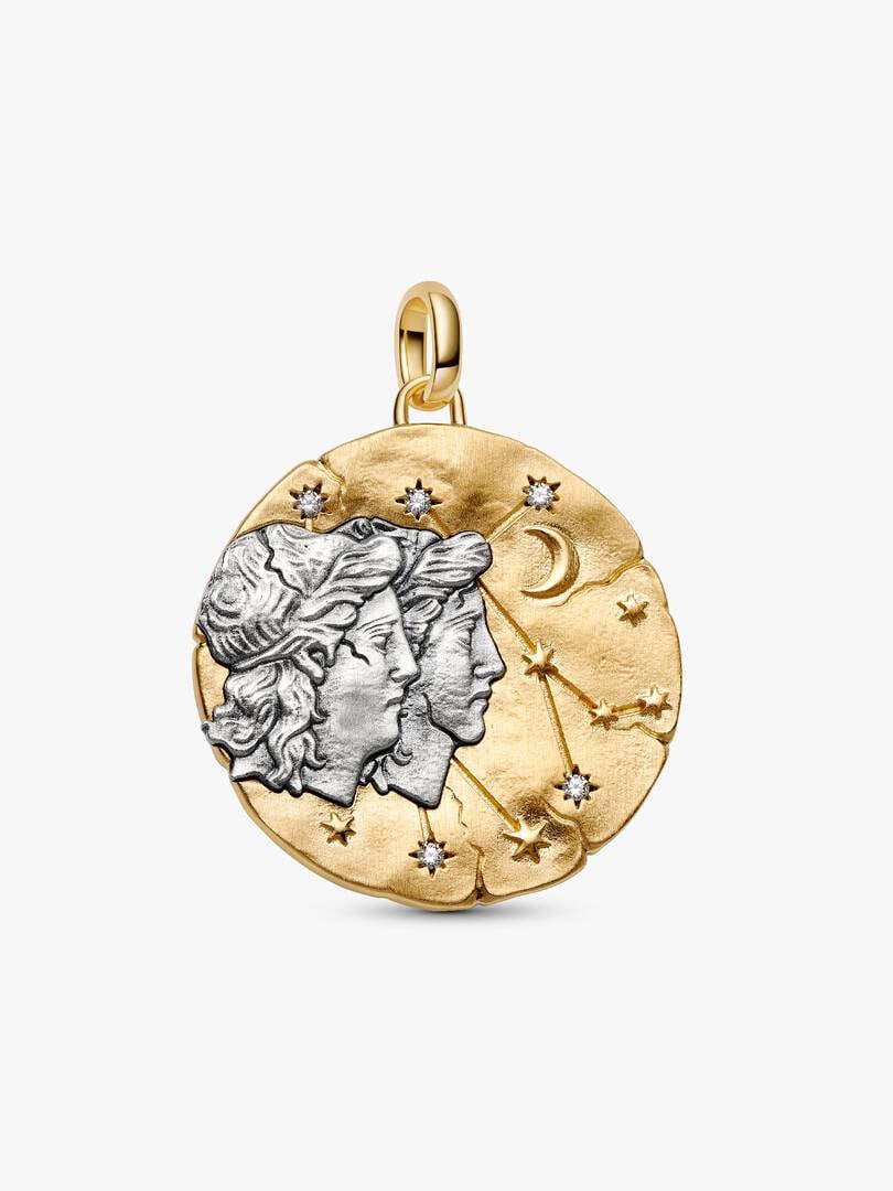 Charm Pandora - Medallion XL Gemelli "Sapere Aude"