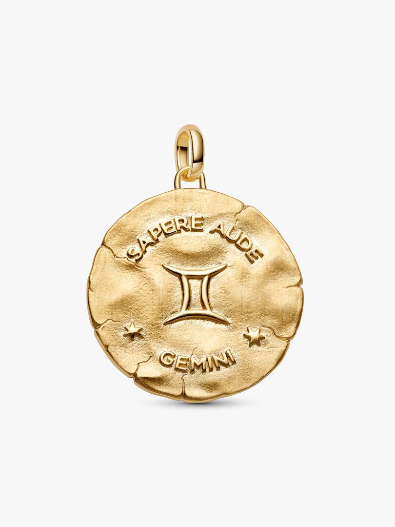Charm Pandora - Medallion XL Gemelli "Sapere Aude"