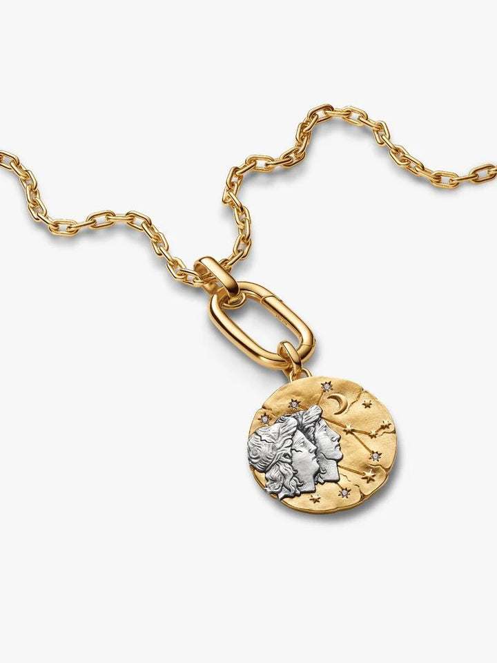 Charm Pandora - Medallion XL Gemelli "Sapere Aude"