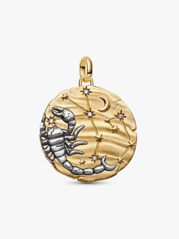 Charm Pandora - Medallion XL Scorpione "Noli Timere"