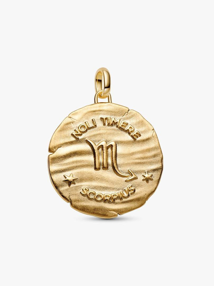 Charm Pandora - Medallion XL Scorpione "Noli Timere"