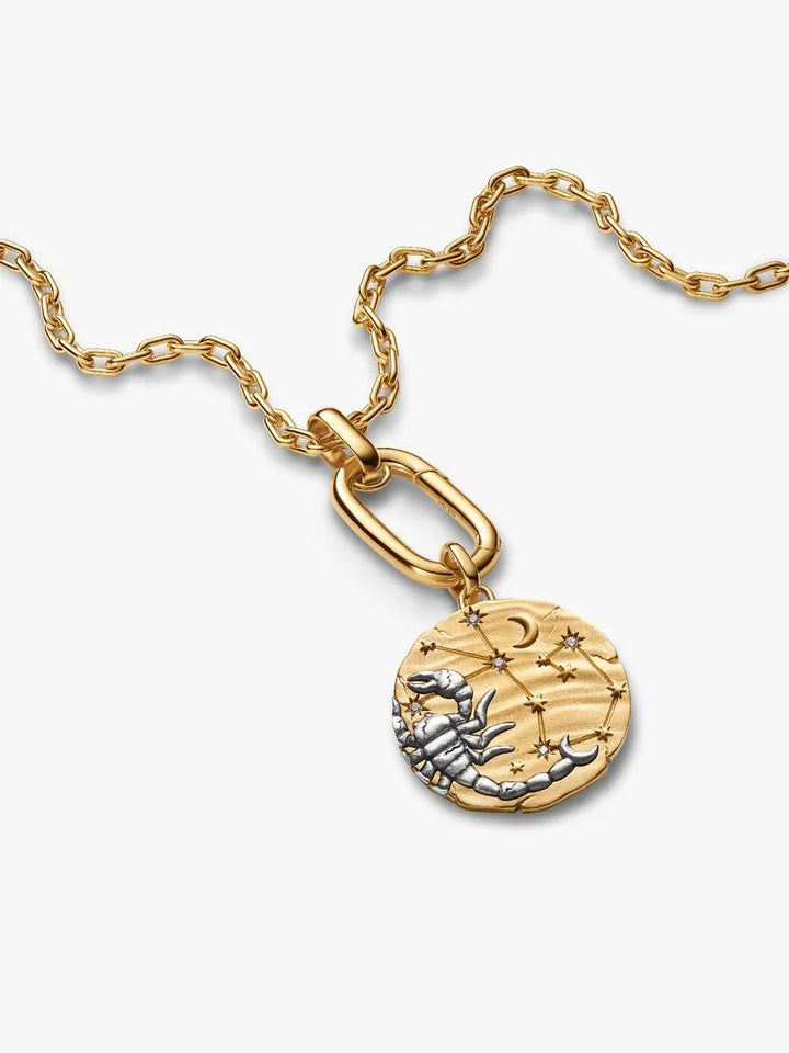 Charm Pandora - Medallion XL Scorpione "Noli Timere"
