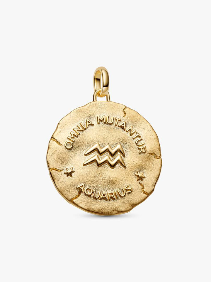 Charm Pandora - Medallion XL Acquario "Omnia Mutantur"