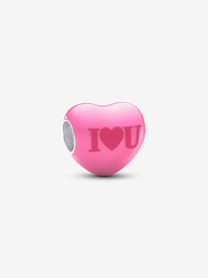 Charm Cuore Messaggio d'Amore che Cambia Colore