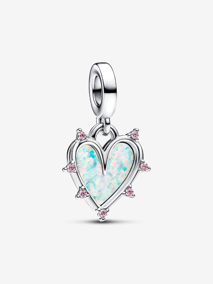 Charm Pendente Cuore dell'Amicizia Opale