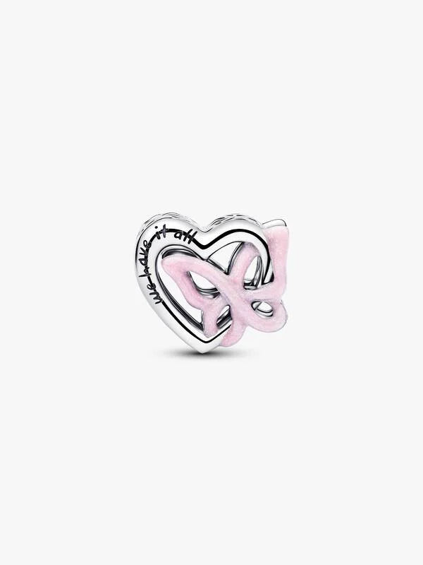 Charm Pandora - Openwork Cuore e Farfalla