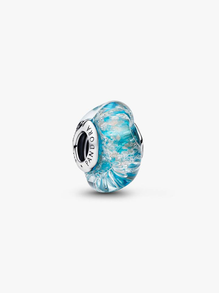 Charm Pandora - Vetro di Murano Acqua Cristallina