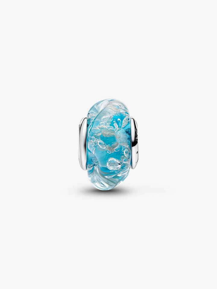 Charm Pandora - Vetro di Murano Acqua Cristallina