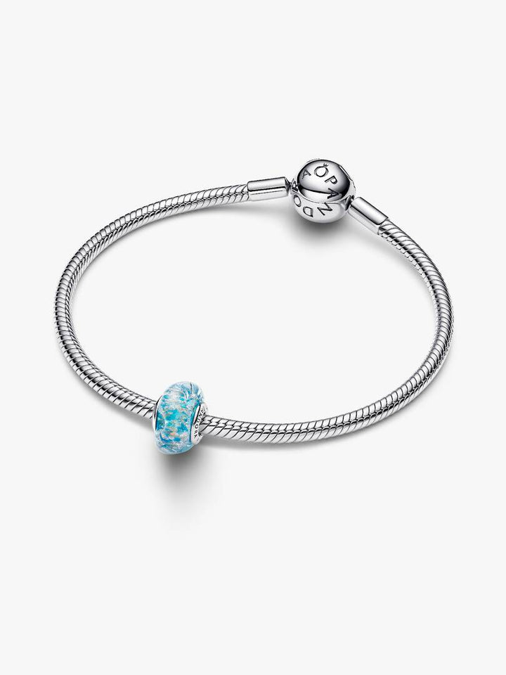 Charm Pandora - Vetro di Murano Acqua Cristallina