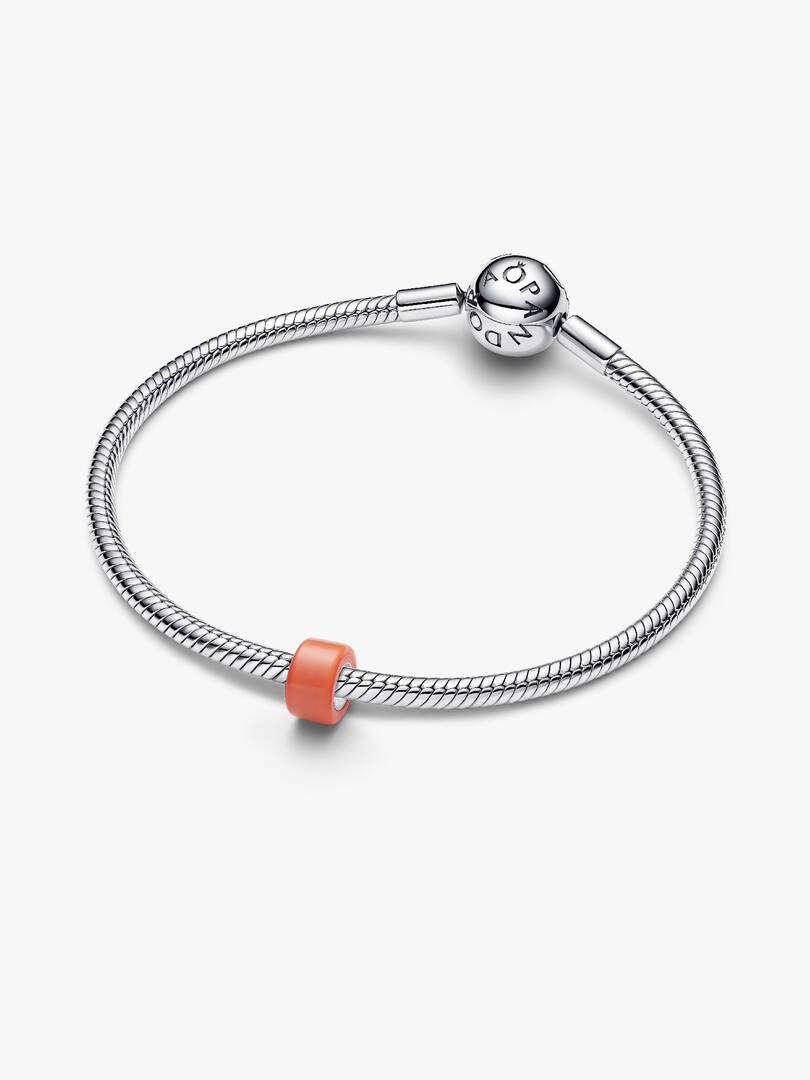 Mini Charm Pandora - Vetro di Murano Arancione