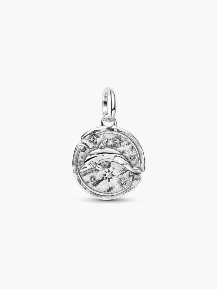 Charm Pandora - Medallion Delfino "Audaces Fortuna Iuvat"