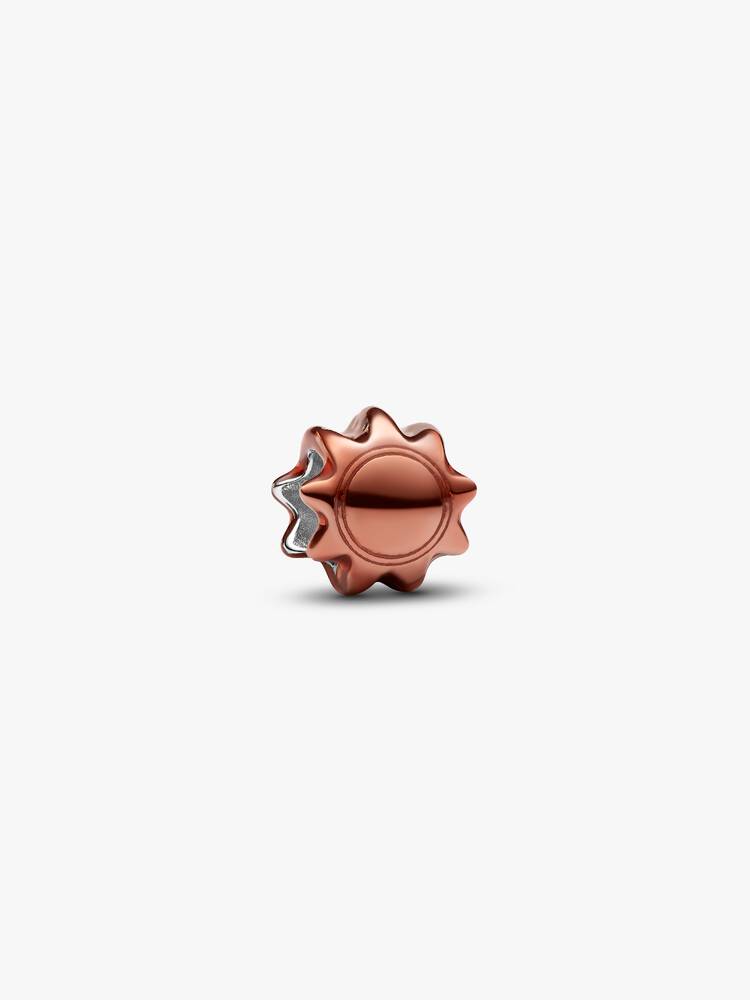 Mini Charm Pandora - Sole effetto metallico arancione