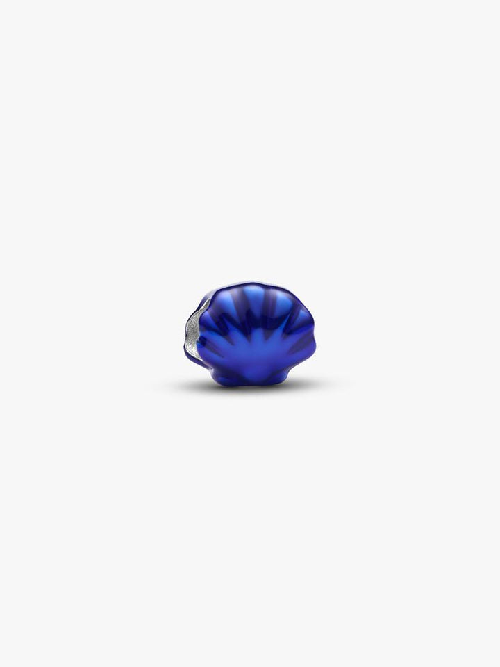 Mini Charm Pandora - Conchiglia effetto metallico blu