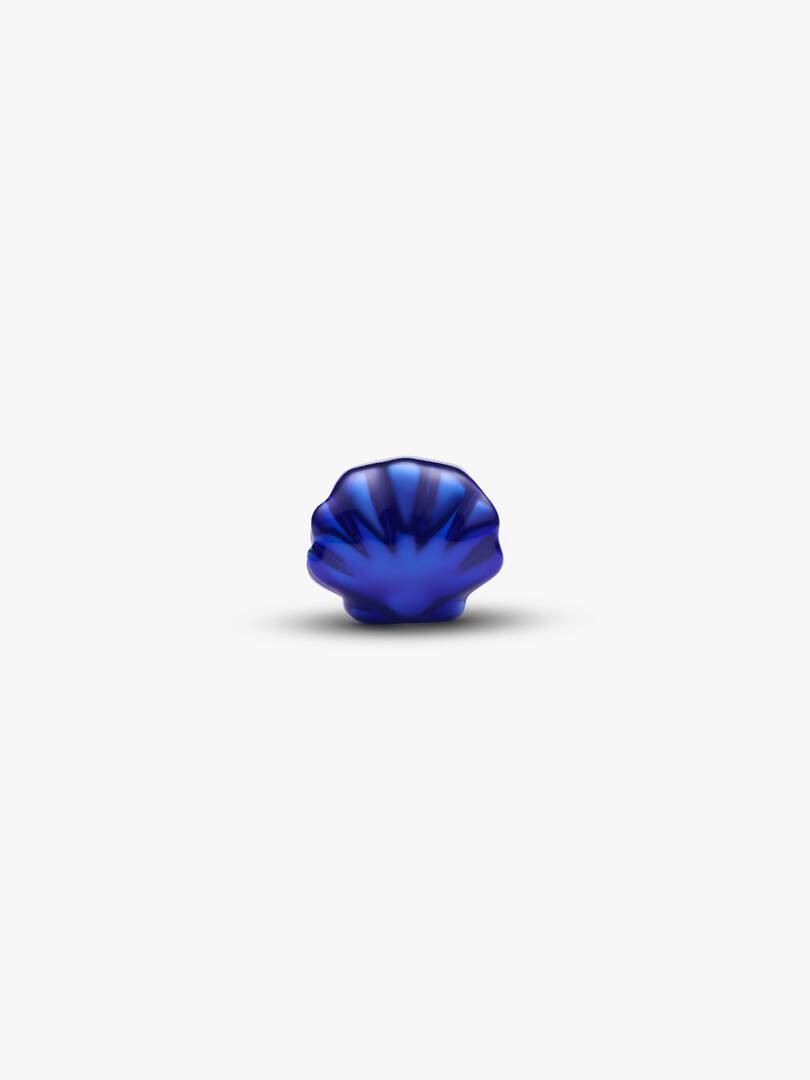 Mini Charm Pandora - Conchiglia effetto metallico blu