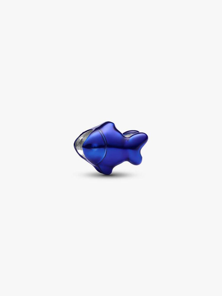 Mini Charm Pandora - Pesce effetto metallico blu