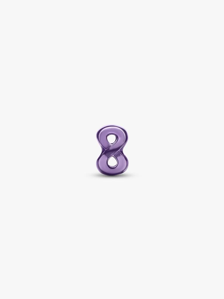 Mini Charm Pandora - Infinito effetto metallico viola