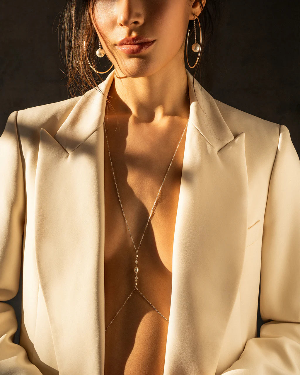 Body Chain Rue Des Mille - pearl halo