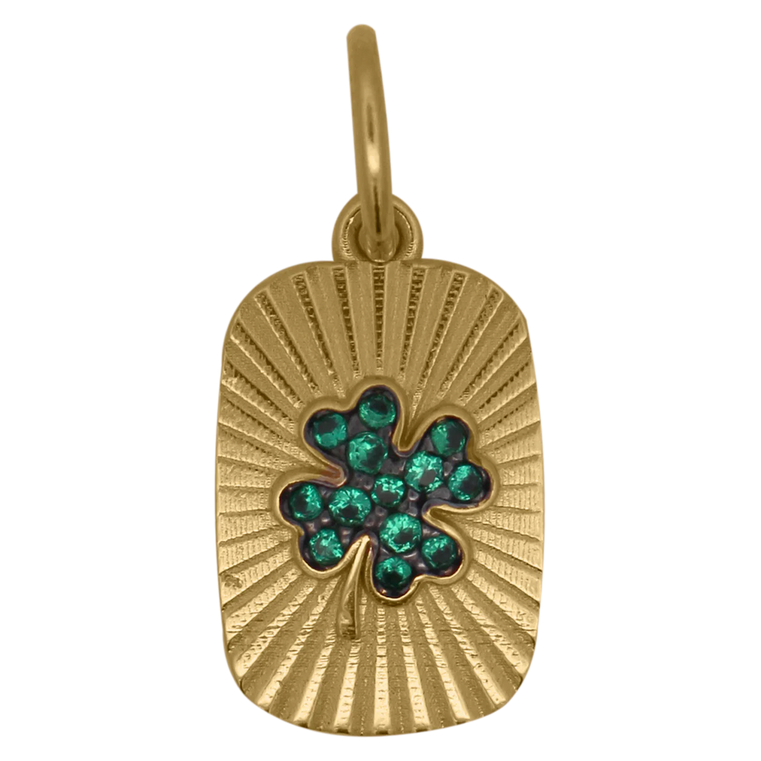 Charm Rue Des Mille - Medaglia Edge Quadrifoglio