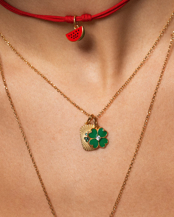 Charm Rue Des Mille - Medaglia Edge Quadrifoglio