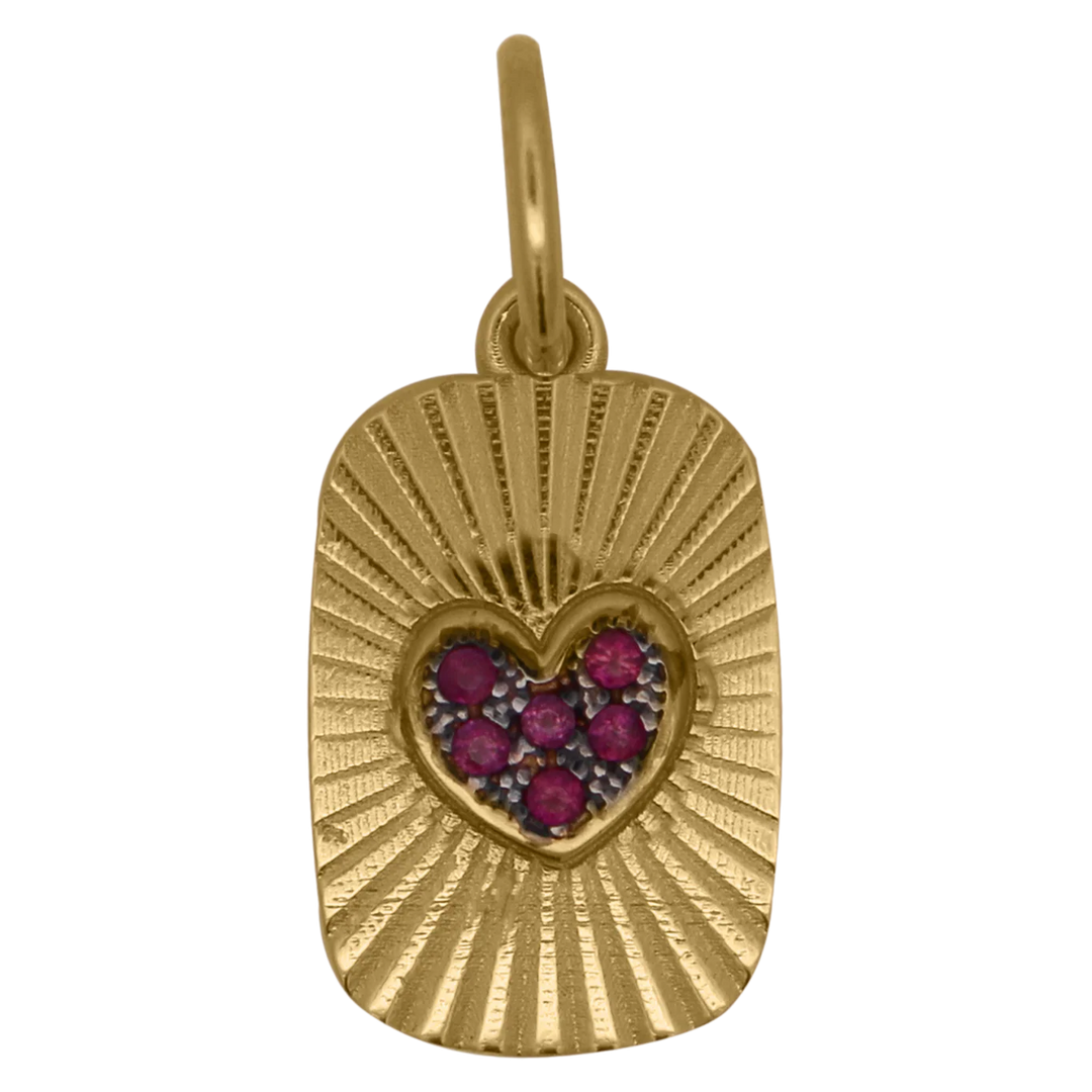 Charm Rue Des Mille - Medaglia Edge Cuore