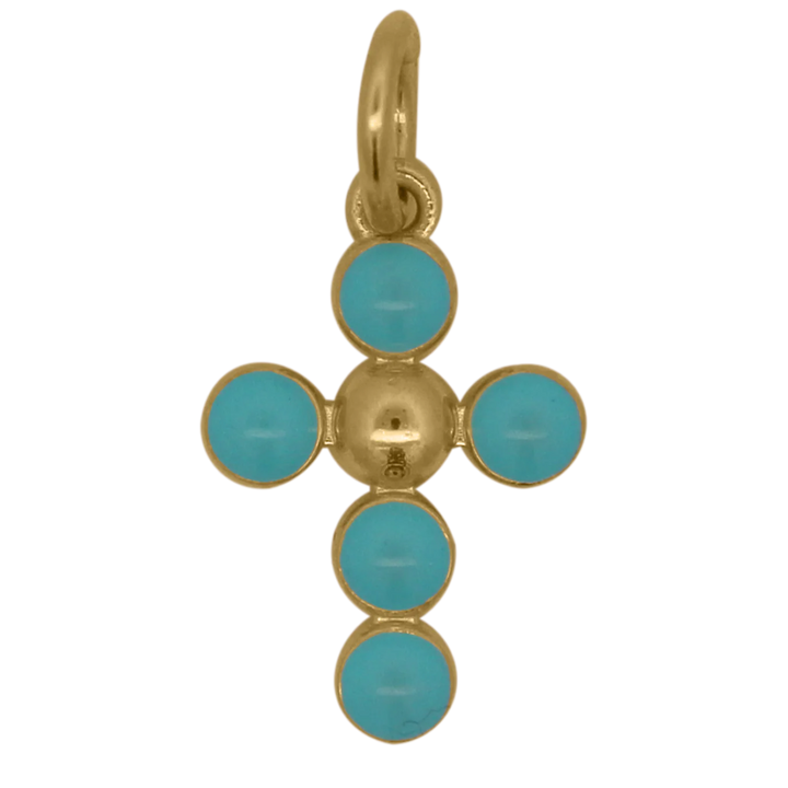 Charm Rue Des Mille - Croce Pallini Smalto Azzurro