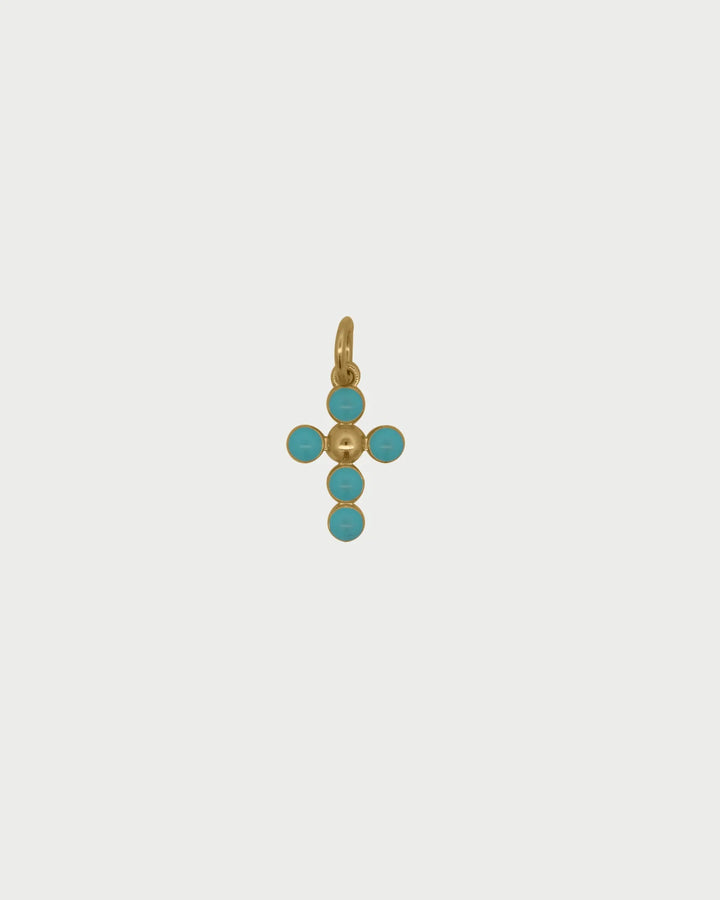 Charm Rue Des Mille - Croce Pallini Smalto Azzurro