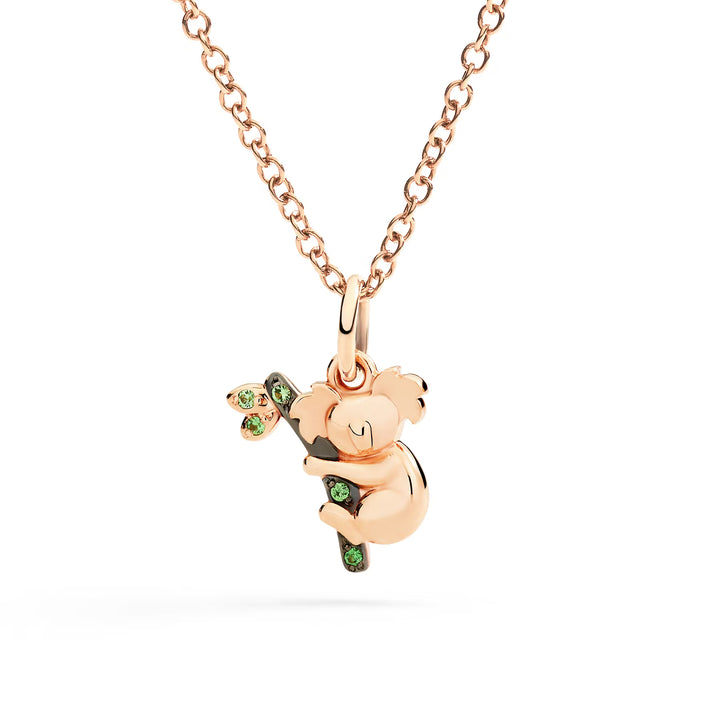 Ciondolo DoDo - Koala Oro Rosa & Tsavoriti