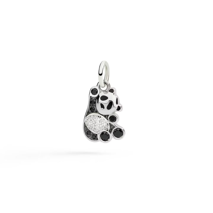 Ciondolo DoDo - Panda In Argento & Diamanti