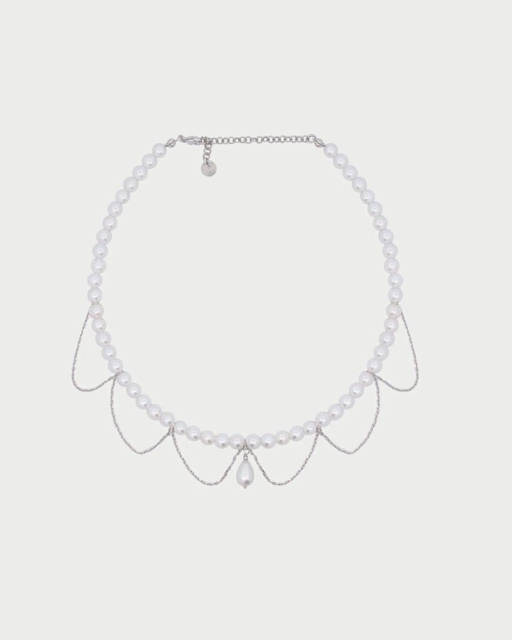 Choker Rue Des Mille - Merletto Pearl Drop