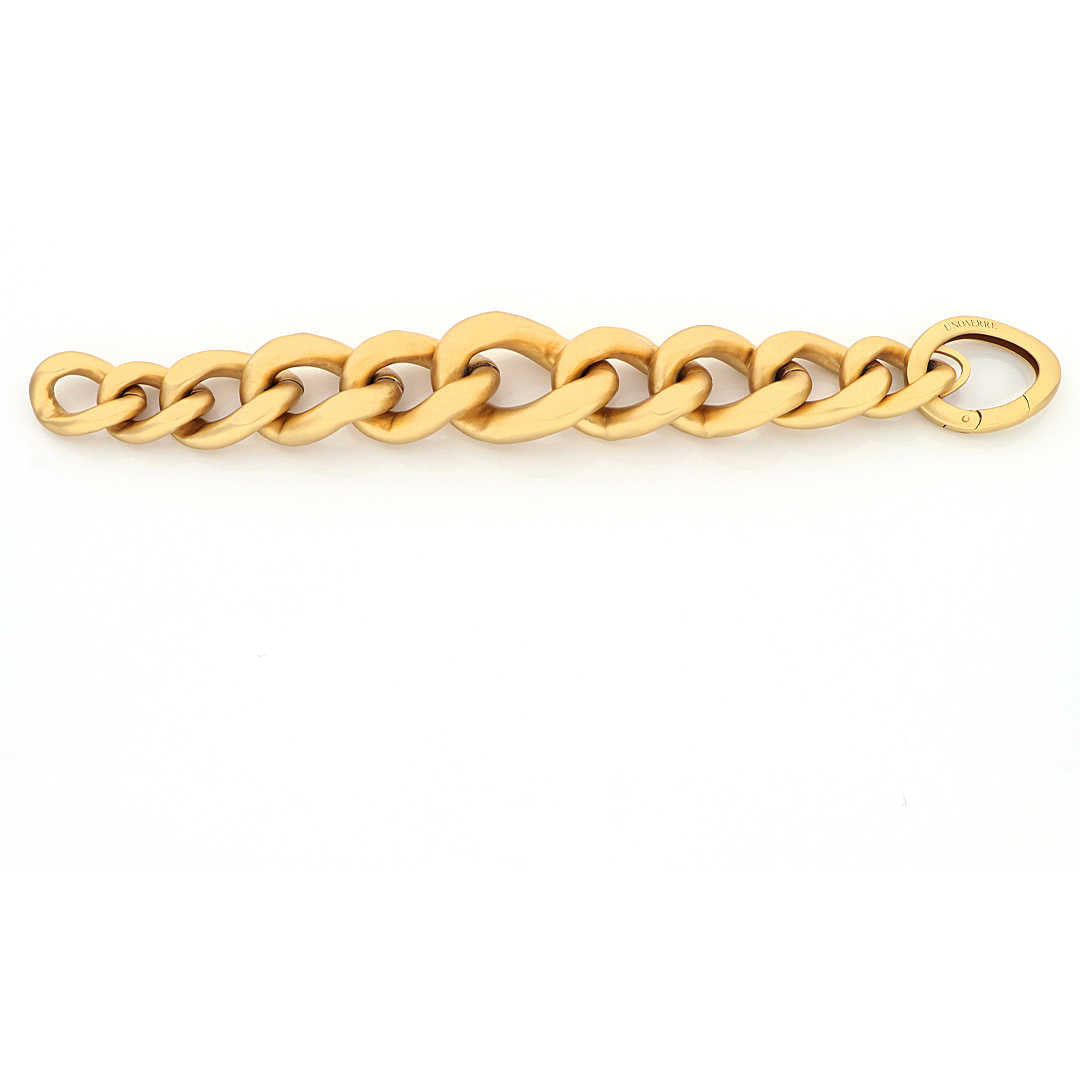 Bracciale Unoaerre - Satinato con maxi catena groumette