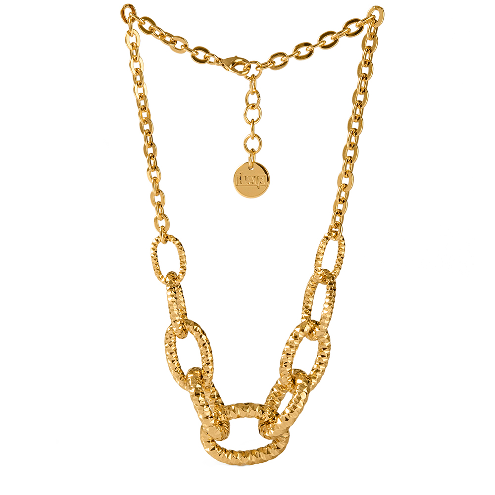 Collana Unoaerre - Girocollo in bronzo dorato