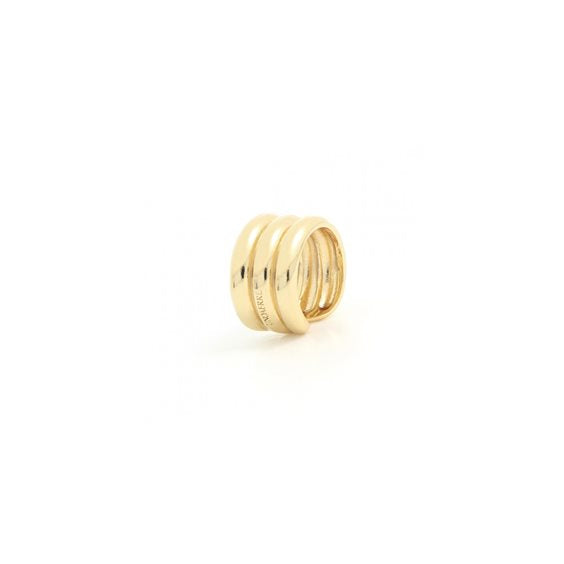 Anello Unoaerre - Aperto in bronzo con galvanica in oro giallo