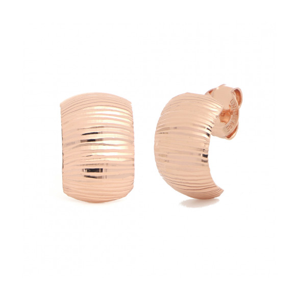 Orecchini Unoaerre - Semi-cerchio rosa