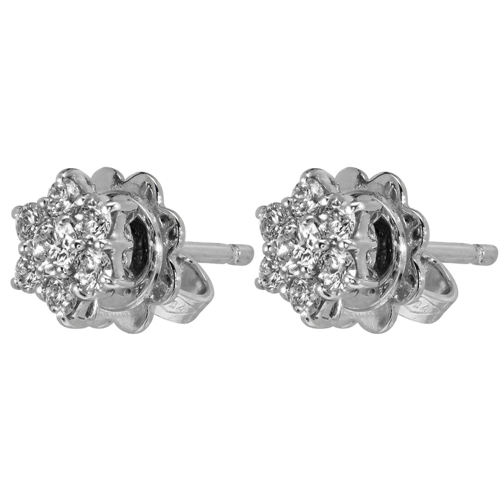 Orecchini Crivelli - Moretta in Oro Bianco con Diamanti 0,44 ct.