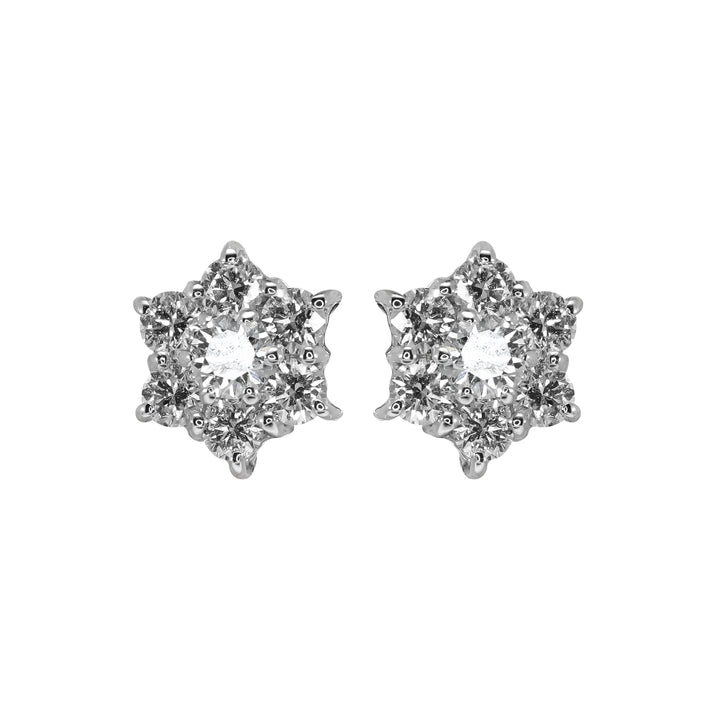 Orecchini Crivelli - Moretta in Oro Bianco con Diamanti 0,44 ct.