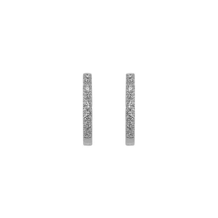 Orecchini Crivelli - Cerchietti in Oro Bianco con Diamanti 0,14 ct.
