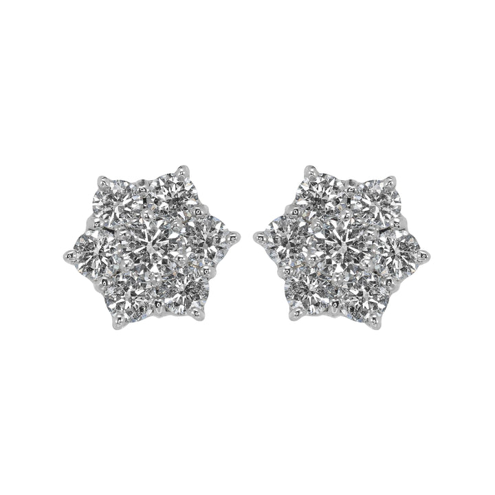 Orecchini Crivelli - Moretta in Oro Bianco con Diamanti 0,72 ct.
