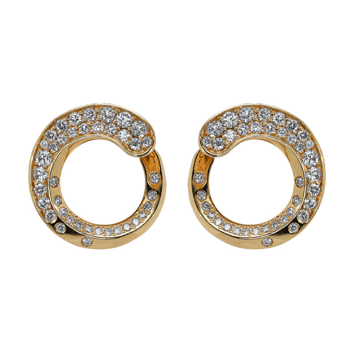 Orecchini Crivelli - Aspirale con Diamanti in Oro Rosa