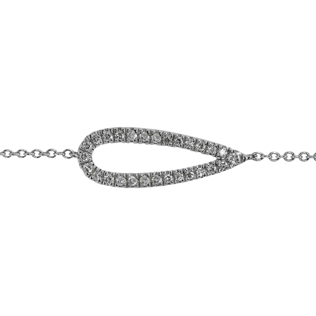 Bracciale Crivelli - Fantasia con Diamanti in Oro Bianco