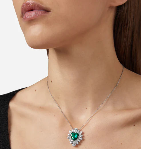 Collana Chiara Ferragni - Pendente Cuore Emerald