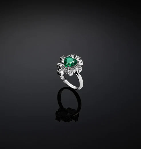 Anello Chiara Ferragni - Cuore Emerald