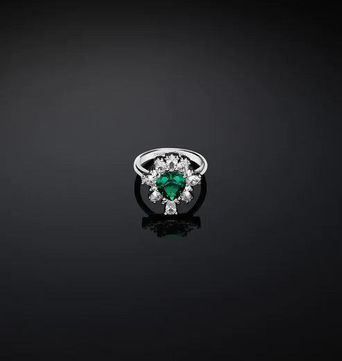 Anello Chiara Ferragni - Cuore Emerald