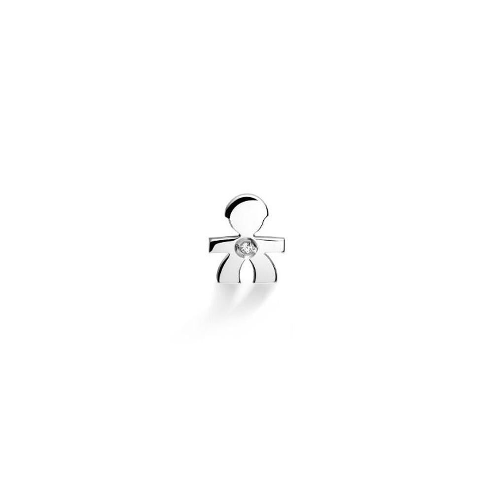 Monorecchino leBebé - Le Briciole in Oro bianco con Diamante