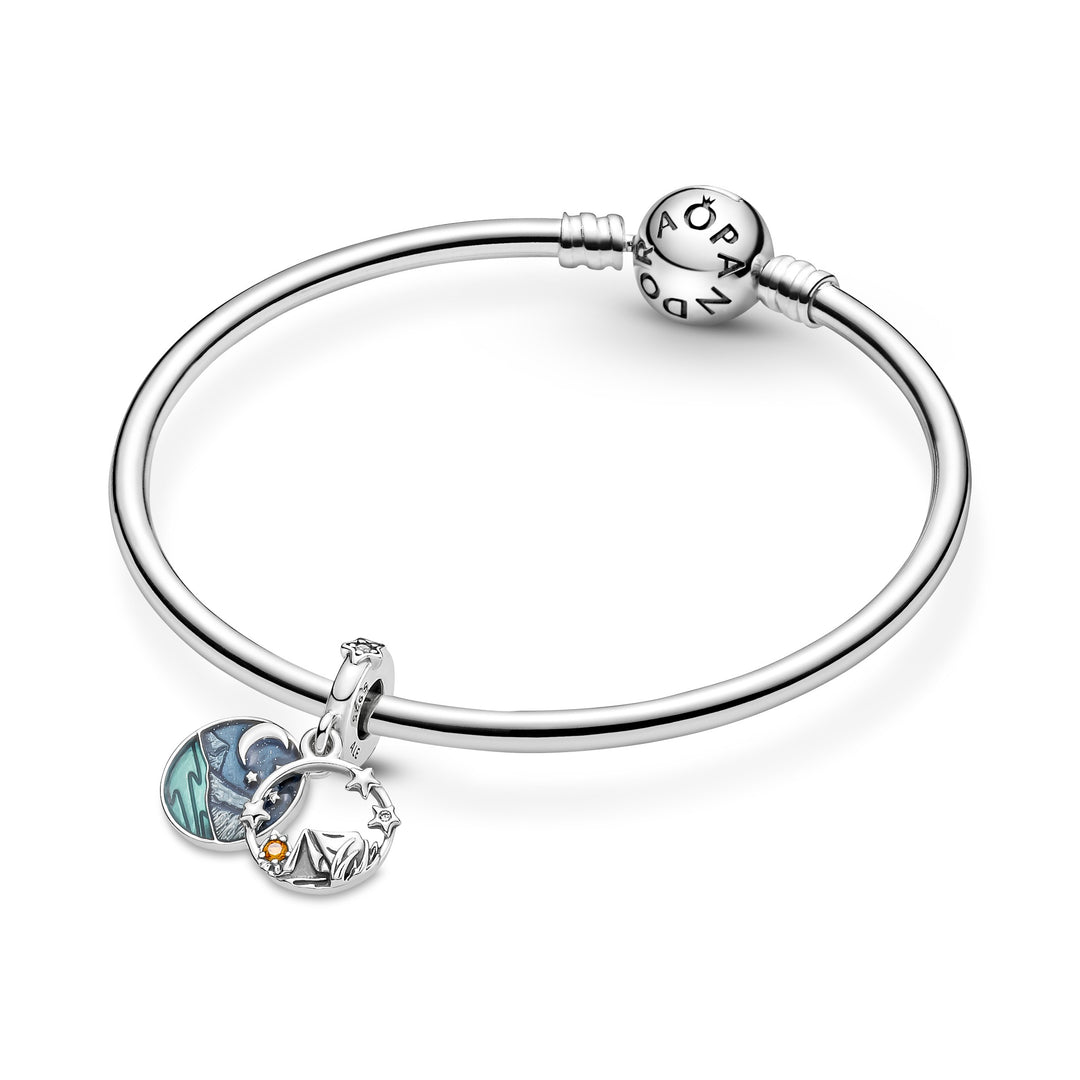 Charm Pendente Pandora Campeggio Sotto le Stelle Rifinito a mano