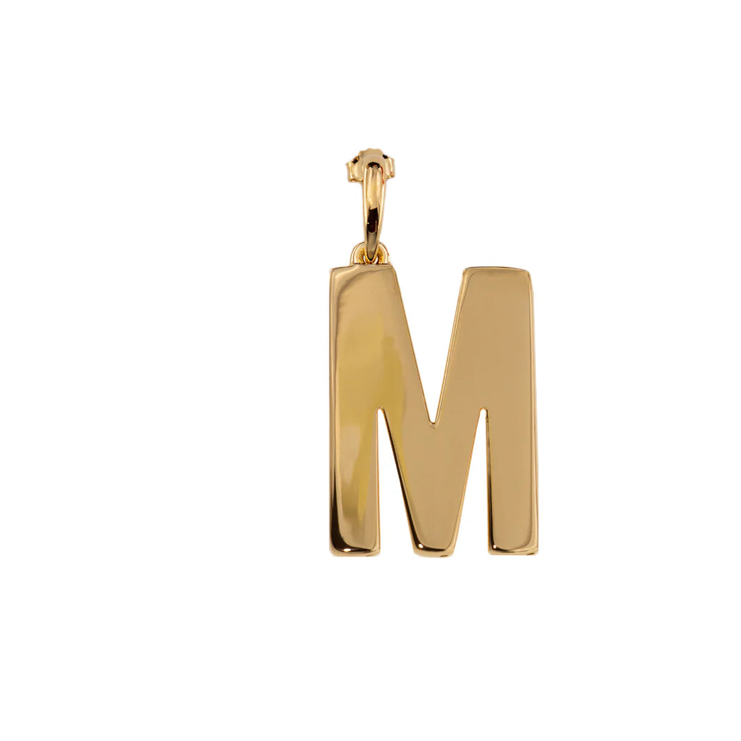 Orecchini Rue Des Mille - Go Big gold Lettera Elettroformata