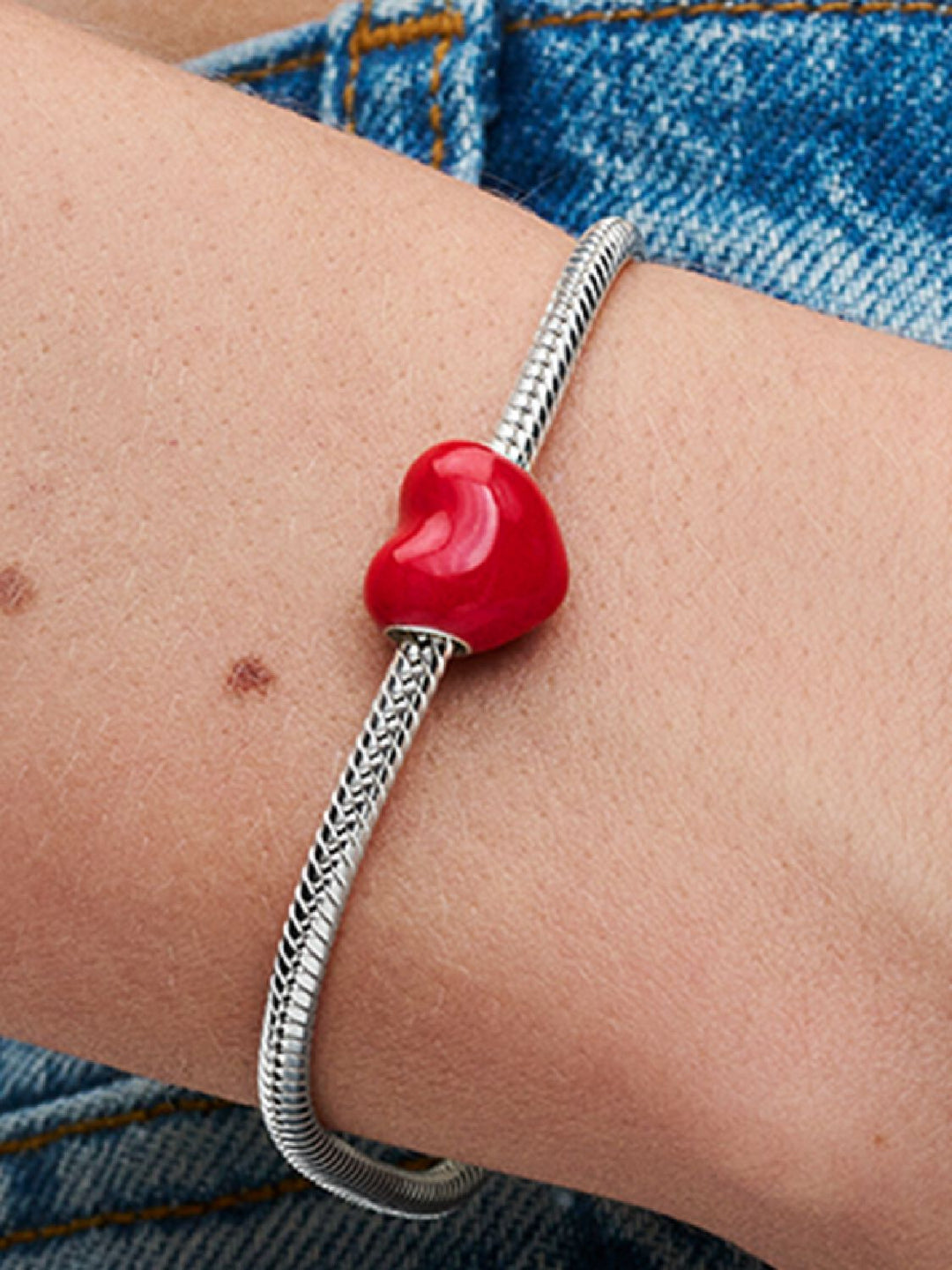 Charm Cuore Messaggio d'Amore che Cambia Colore