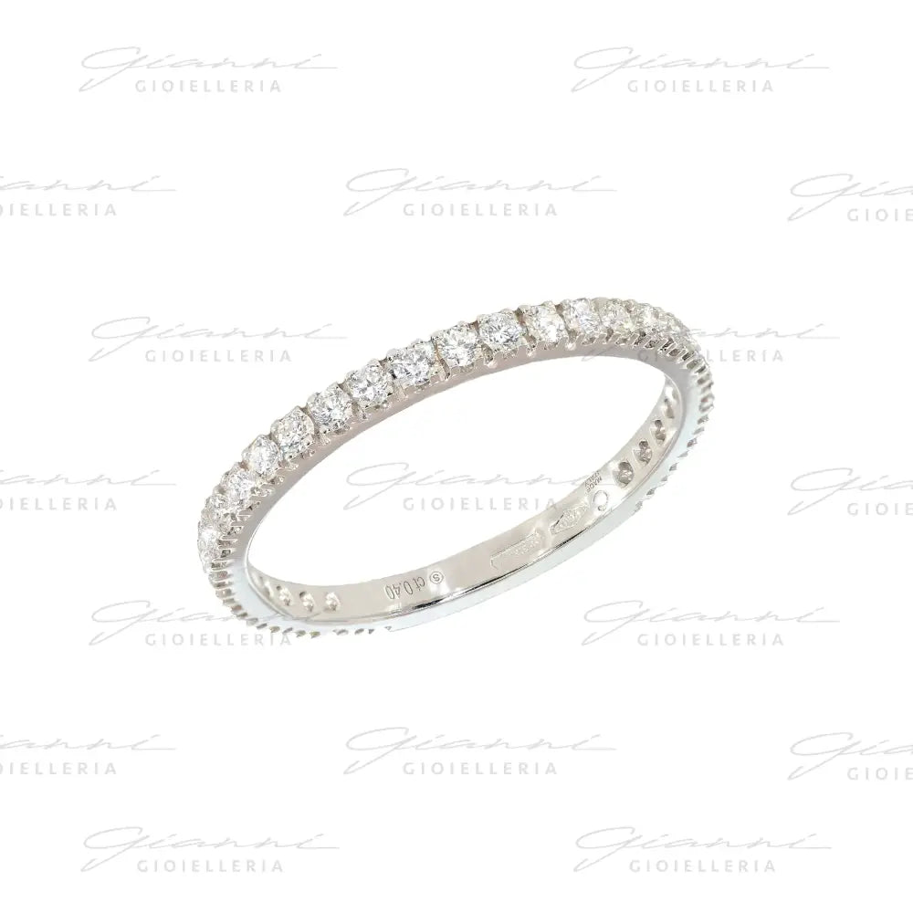 Anello Crivelli - Eternity in Oro Bianco con Diamanti Anelli