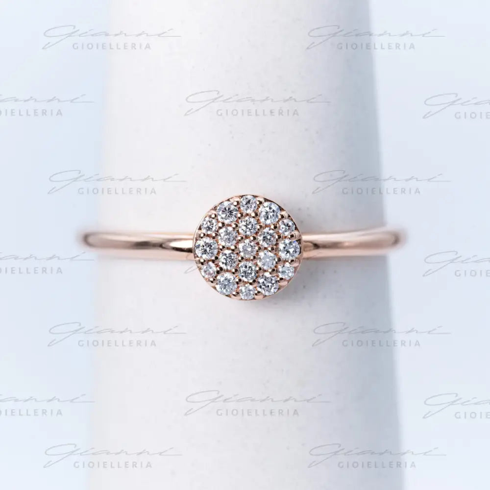 Anello Crivelli - Pavè di diamanti Anelli